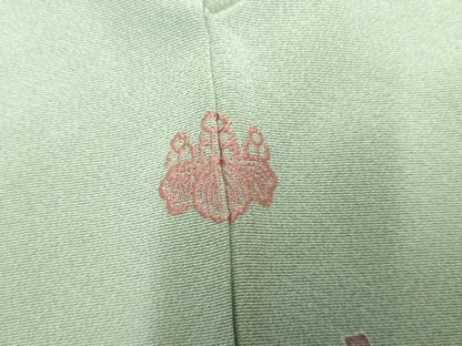 平和屋着物●訪問着 友禅 作家物 枝花文 暈し染め 正絹 逸品 未使用 AABF4280cs