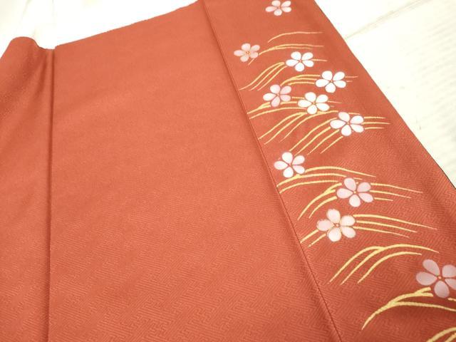 平和屋着物●豪華振袖 御所車草花文 金彩 正絹 逸品 AABF4281cs