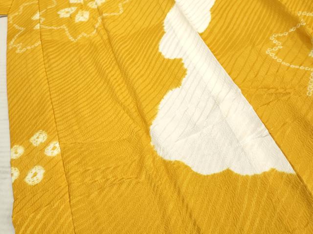 平和屋着物●振袖用長襦袢 無双仕立て 絞り 舞花文 鈴乃屋扱い 正絹 逸品 AABF4291cs