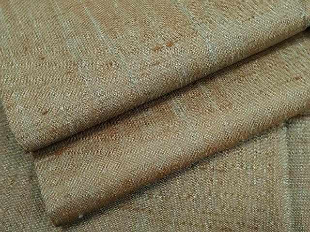 平和屋着物●上質な紬 霞文 正絹 逸品 AABF4296cs