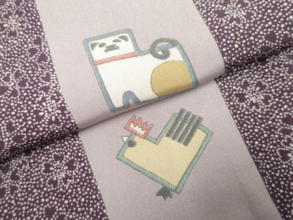 平和屋着物●長襦袢 無双仕立て 十二支 正絹 逸品 AABF4304cs