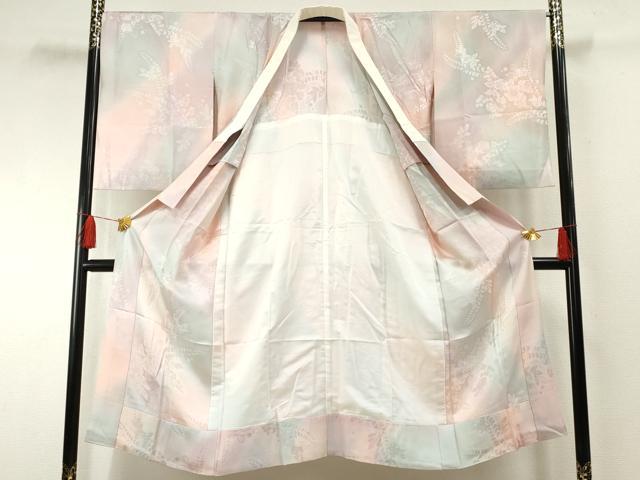 平和屋着物●長襦袢 無双仕立て 辻が花地紋 暈し染め やまと誂製 正絹 逸品 AABF4305cs