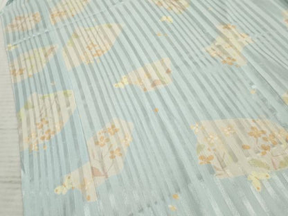 平和屋着物●長襦袢 無双仕立て 花蝶文 正絹 逸品 AABF4306cs