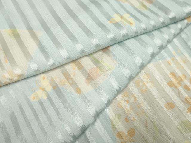 平和屋着物●長襦袢 無双仕立て 花蝶文 正絹 逸品 AABF4306cs