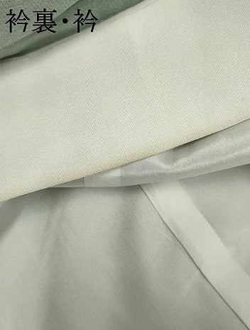 平和屋着物●長襦袢 袷 舞花地紋 暈し染め 正絹 逸品 AABF4308cs