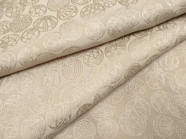 平和屋着物●長襦袢 袷 毬地紋 正絹 逸品 未使用 AABF4312cs