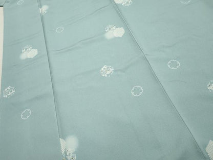 平和屋着物●上質な小紋 ほたる暈し 雪輪花丸文 やまと誂製 正絹 逸品 未使用 AABF4314cs