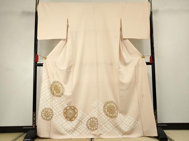 平和屋着物●京友禅 タケハナ染匠 色留袖 駒刺繍 正倉院花文 金彩 正絹 逸品 AABF4315cs