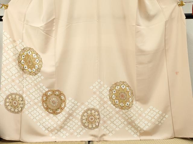 平和屋着物●京友禅 タケハナ染匠 色留袖 駒刺繍 正倉院花文 金彩 正絹 逸品 AABF4315cs