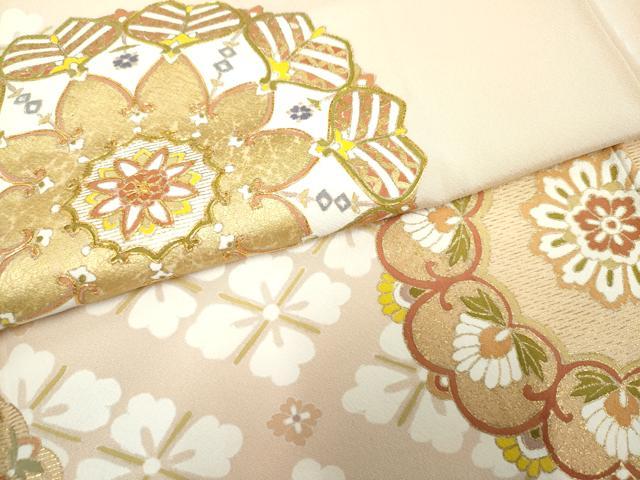 平和屋着物●京友禅 タケハナ染匠 色留袖 駒刺繍 正倉院花文 金彩 正絹 逸品 AABF4315cs