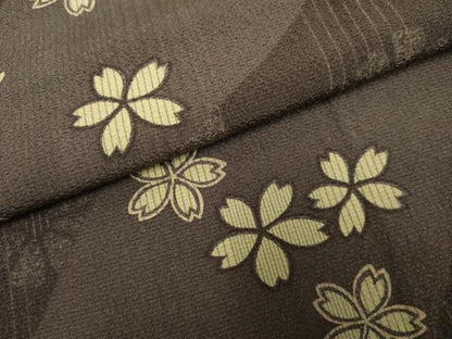 平和屋着物●上質な小紋 舞桜 正絹 逸品 AABF4318cs