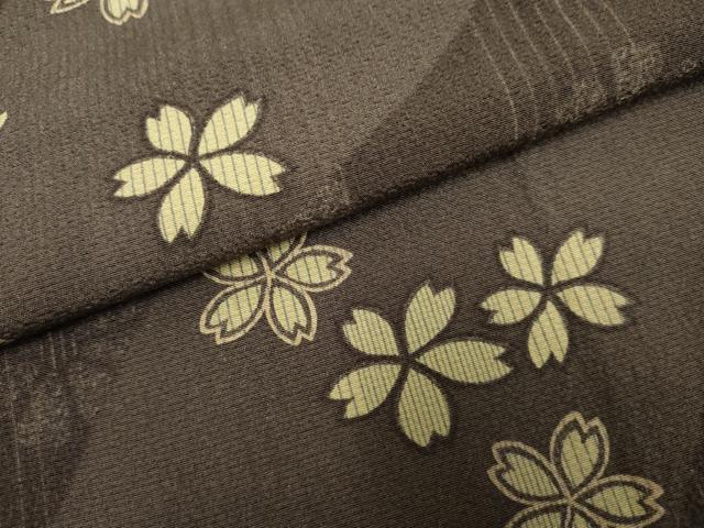 平和屋着物●上質な小紋 舞桜 正絹 逸品 AABF4318cs