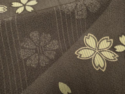 平和屋着物●上質な小紋 舞桜 正絹 逸品 AABF4318cs