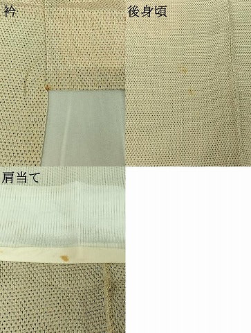 平和屋着物▽本塩沢 単衣 蚊絣 正絹 逸品 AABF4323jh
