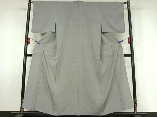 平和屋着物▽伝統工芸師 服部光擴 江戸小紋 単衣 角通し 正絹 逸品 AABF4325jh