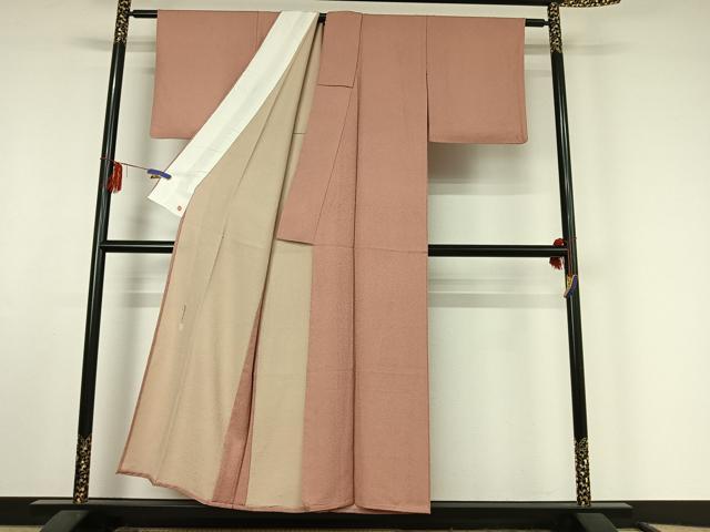 平和屋着物▽本草木染作家 圓啓 江戸小紋 単衣 鮫小紋柄 正絹 逸品 AABF4327jh
