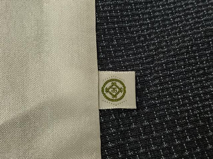 平和屋着物▽本塩沢　単衣　110亀甲　雪輪文　証紙付き　正絹　逸品　AABF4330jh