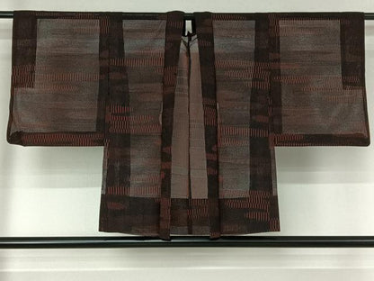 平和屋着物▽羽織 スリーシーズン 春夏秋 塵除け 霞文 正絹 逸品 AABF4332jh