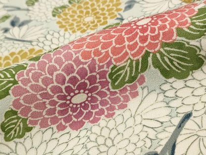 平和屋着物■上質な小紋　花づくし　正絹　逸品　AABF4375st