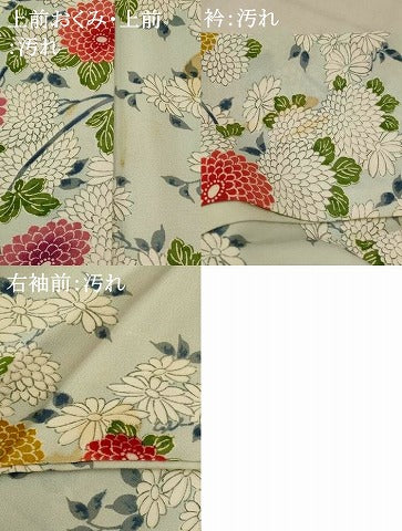 平和屋着物■上質な小紋　花づくし　正絹　逸品　AABF4375st