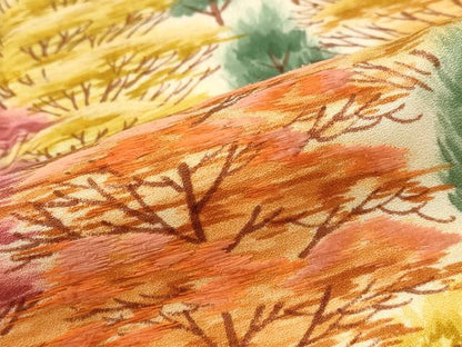 平和屋着物■訪問着 刺繍 樹林文 正絹 逸品 AABF4380st