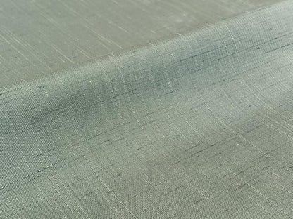 平和屋着物▽男性 葵紬 単衣 灰青色 反端付き 正絹 逸品 AABF4415jh