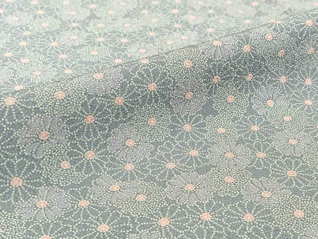 平和屋着物▽上質な小紋 単衣 花づくし文 正絹 逸品 AABF4417jh