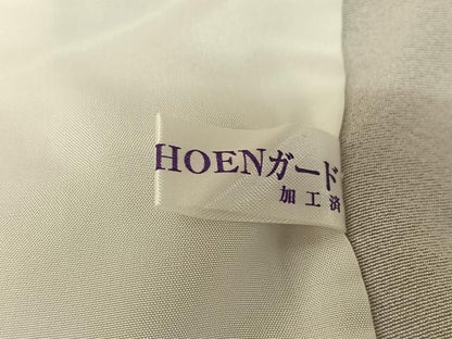 平和屋着物▽訪問着 単衣 作家物 駒刺繍 更紗花文 金糸 健勝苑扱い 正絹 逸品 AABF4418jh