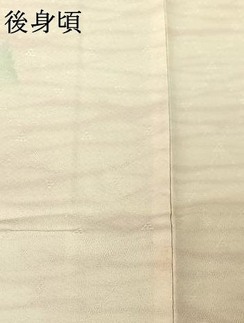 平和屋着物▽訪問着 単衣 樹林文 暈し染め 正絹 逸品 AABF4430jh