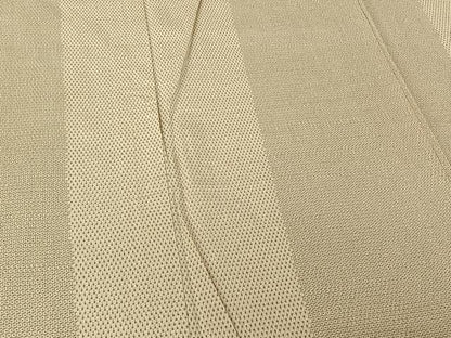 平和屋着物▽本塩沢　訪問着　単衣　110亀甲　蚊絣　正絹　逸品　AABF4435jh