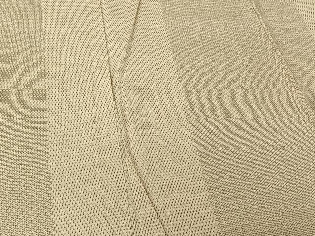 平和屋着物▽本塩沢　訪問着　単衣　110亀甲　蚊絣　正絹　逸品　AABF4435jh