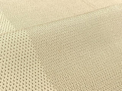 平和屋着物▽本塩沢　訪問着　単衣　110亀甲　蚊絣　正絹　逸品　AABF4435jh