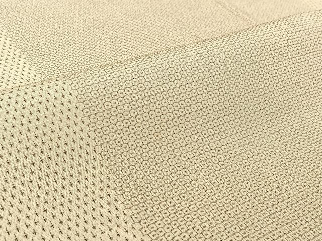 平和屋着物▽本塩沢　訪問着　単衣　110亀甲　蚊絣　正絹　逸品　AABF4435jh