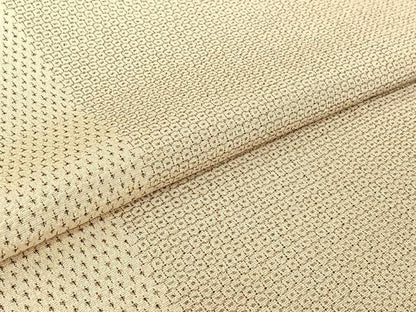 平和屋着物▽本塩沢　訪問着　単衣　110亀甲　蚊絣　正絹　逸品　AABF4435jh