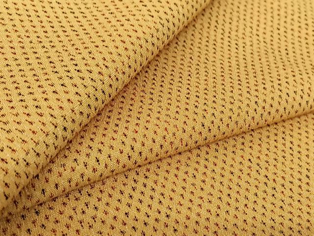 平和屋着物▽本塩沢 単衣 蚊絣 正絹 逸品 AABF4436jh