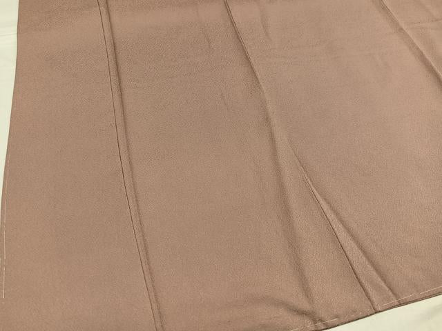 平和屋着物●上質な色無地 赤白橡色 正絹 逸品 未使用 AABF4444ph