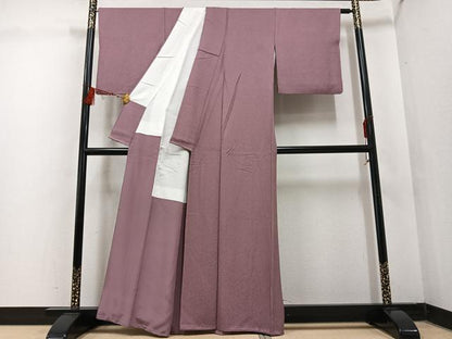 平和屋着物●上質な色無地 鴇浅葱色 正絹 逸品 AABF4445ph