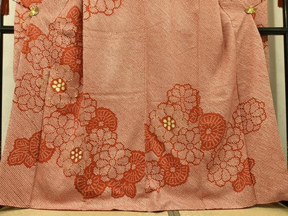 平和屋着物●豪華振袖 駒刺繍 絞り 花尽くし 正絹 逸品 AABF4450ph