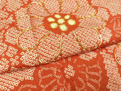 平和屋着物●豪華振袖 駒刺繍 絞り 花尽くし 正絹 逸品 AABF4450ph