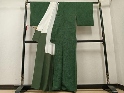 平和屋着物●重要無形文化財 人間国宝 中村勇二郎 江戸小紋 幸せの鐘がなる 正絹 逸品 AABF4455ph