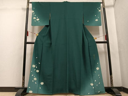 平和屋着物●世界的人形師 辻村寿三郎 ジュサブロー 訪問着 舞桜文 暈し染め 正絹 逸品 AABF4457ph