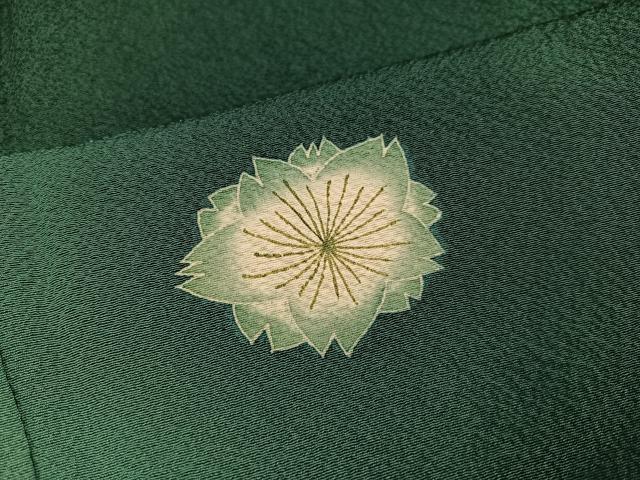 平和屋着物●世界的人形師 辻村寿三郎 ジュサブロー 訪問着 舞桜文 暈し染め 正絹 逸品 AABF4457ph