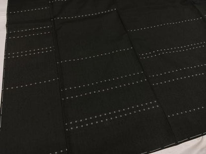 平和屋着物●薩摩結城 横段文 正絹 逸品 未使用 AABF4458ph