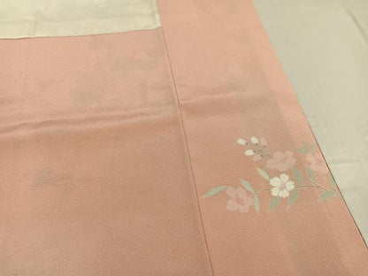 平和屋着物●訪問着 草花文 暈し染め 金彩 正絹 逸品 AABF4472ph