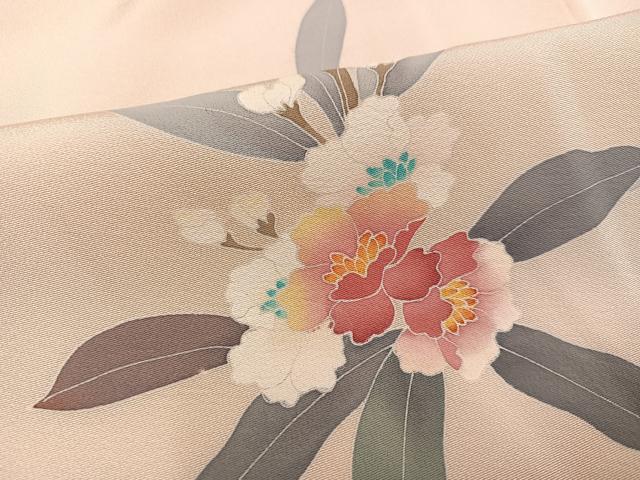 平和屋着物●訪問着 友禅 作家物 枝花文 正絹 逸品 AABF4475ph