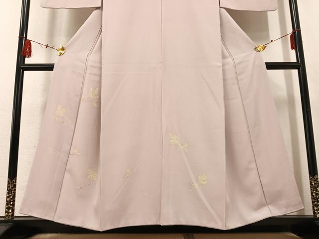 平和屋着物●訪問着 松 金彩 正絹 逸品 AABF4477ph