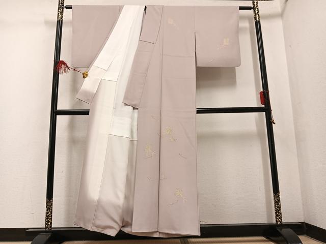 平和屋着物●訪問着 松 金彩 正絹 逸品 AABF4477ph