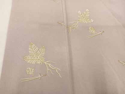 平和屋着物●訪問着 松 金彩 正絹 逸品 AABF4477ph