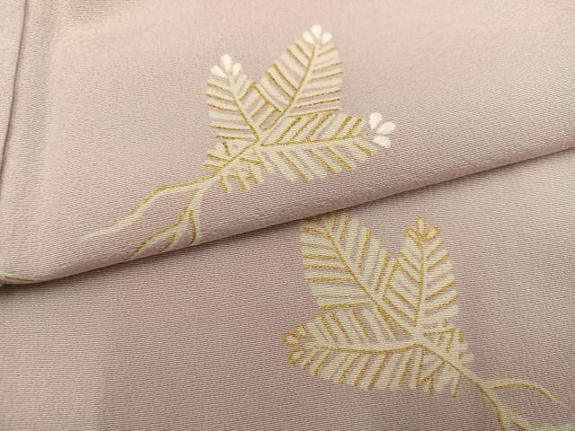 平和屋着物●訪問着 松 金彩 正絹 逸品 AABF4477ph