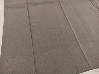 平和屋着物●上質な色無地 利休白茶色 正絹 逸品 AABF4478ph
